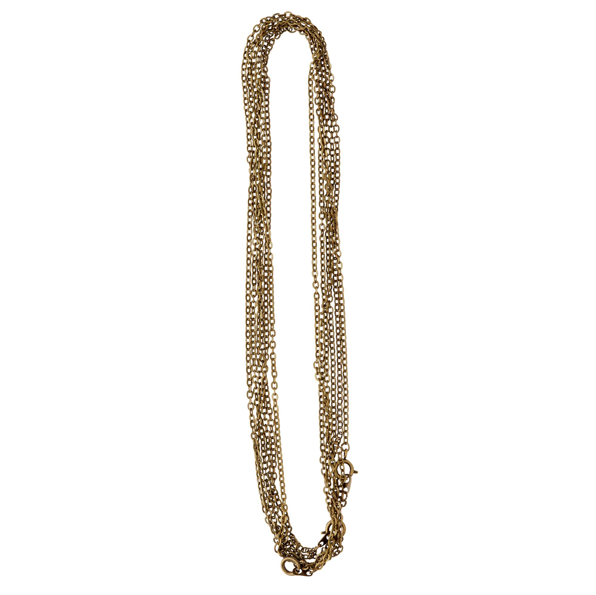 12 Packs: 3 ct. (36 total) 30" Oxidized Brass Flat Oval Chain Necklaces by Bead Landing™